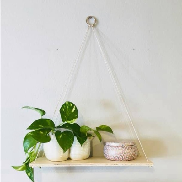 Urban Outfitters Other - Light wood hanging shelf